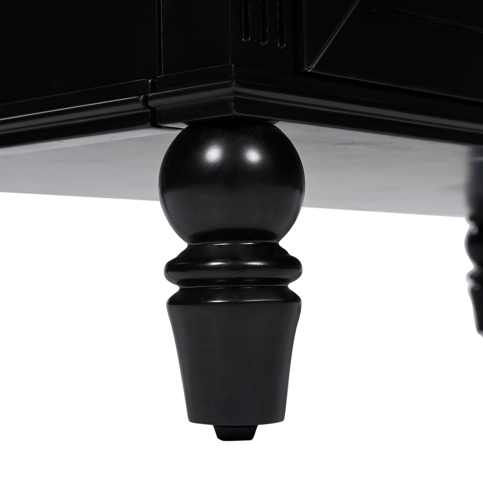 36" Bathroom Vanity With Sink, Black Bathroom Cabinet With Drawers, Solid Frame And Mdf Board, One Package Black Solid Wood Mdf