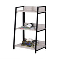 Wendral Natural & Black Finish Bookshelf Black,Natural Metal,Synthetic Wood