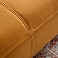 Wks10O Orangeset Sofa, Durable Fabric, Solid Wood Frame Orange Fabric 2 Seat