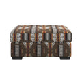 Fangio Brown Storage Ottoman Brown Foam Solid Wood