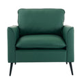 Ts Cat Paw Leather Upholstered Sofa Green Leather 1 Seat