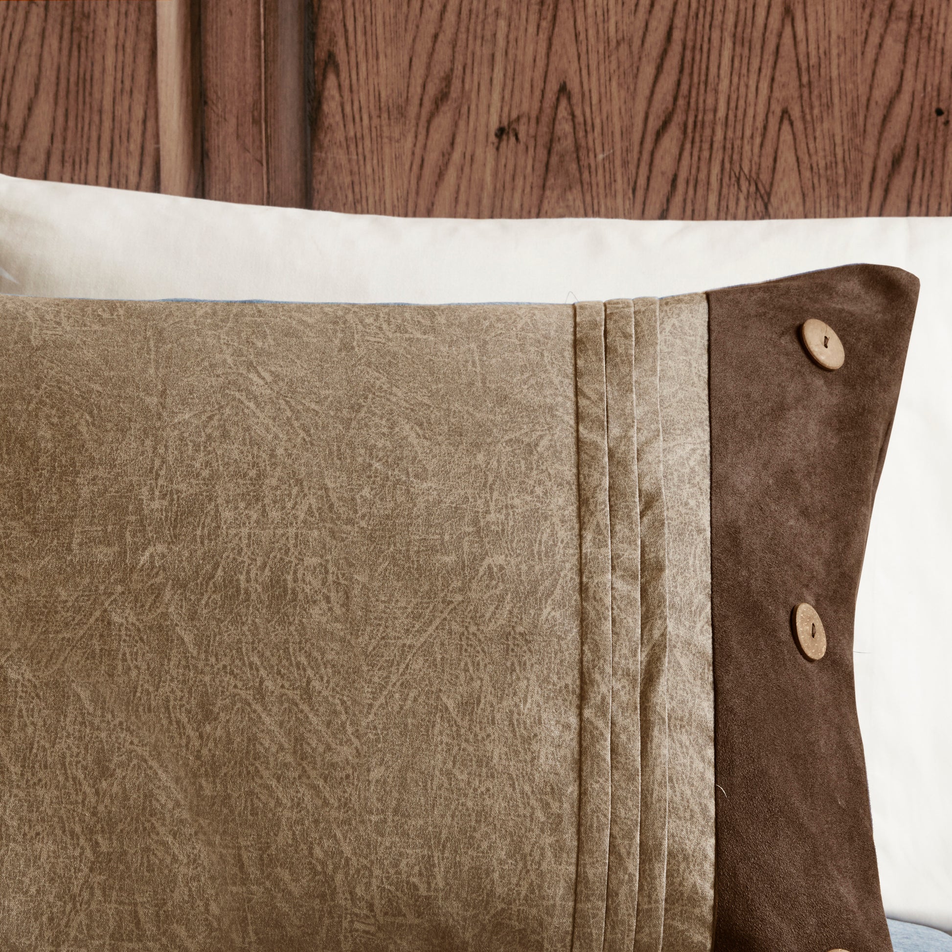 7 Piece Faux Suede Comforter Set Brown King King Brown Polyester