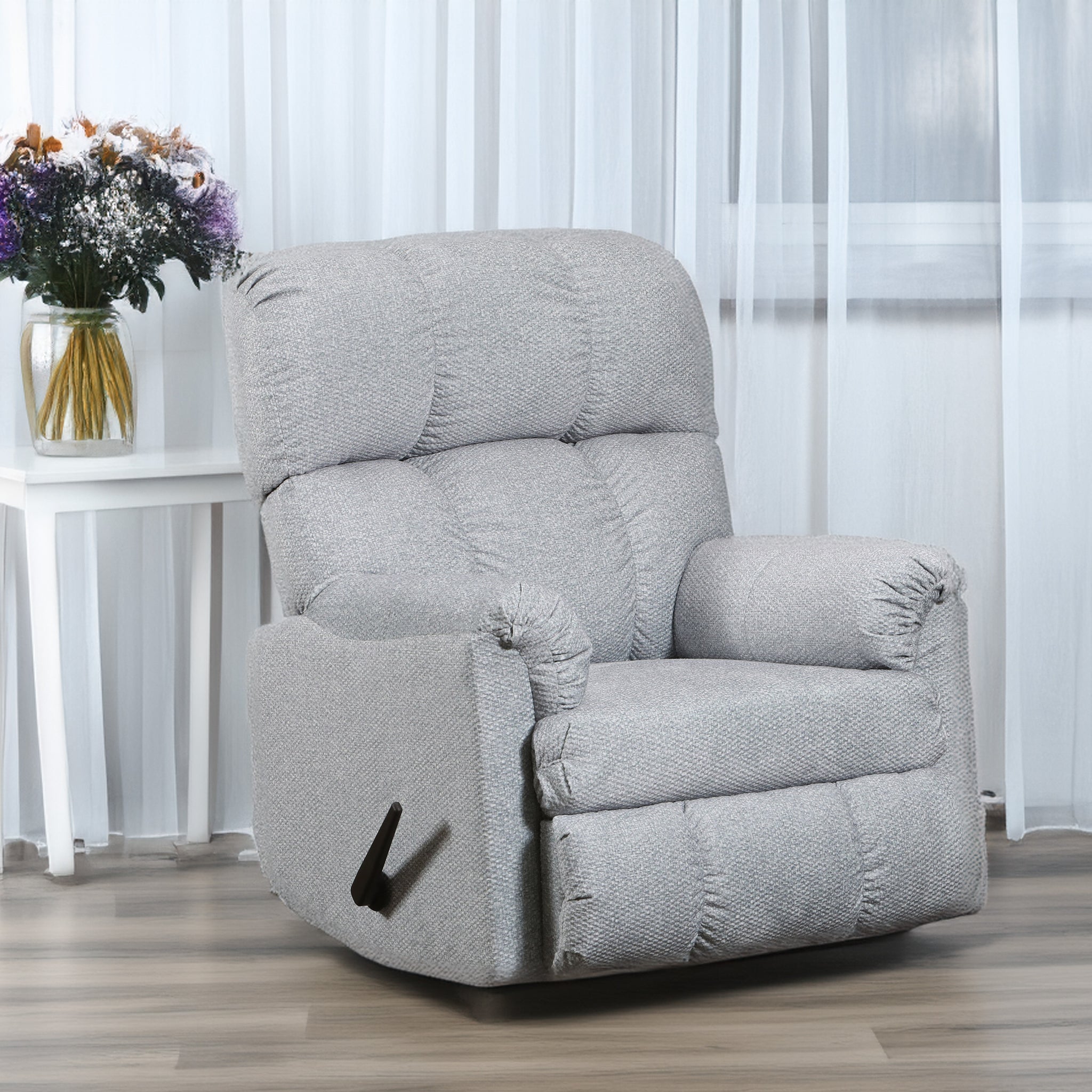 Belfonte Cloud Recliner Grey Upholstered