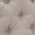 Celine Tufted Settee Accents, Sky Neutral Beige Polyester Beige Foam Polyester