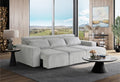 Seltos Grey Power Sectional Gray Fabric 5 Seat