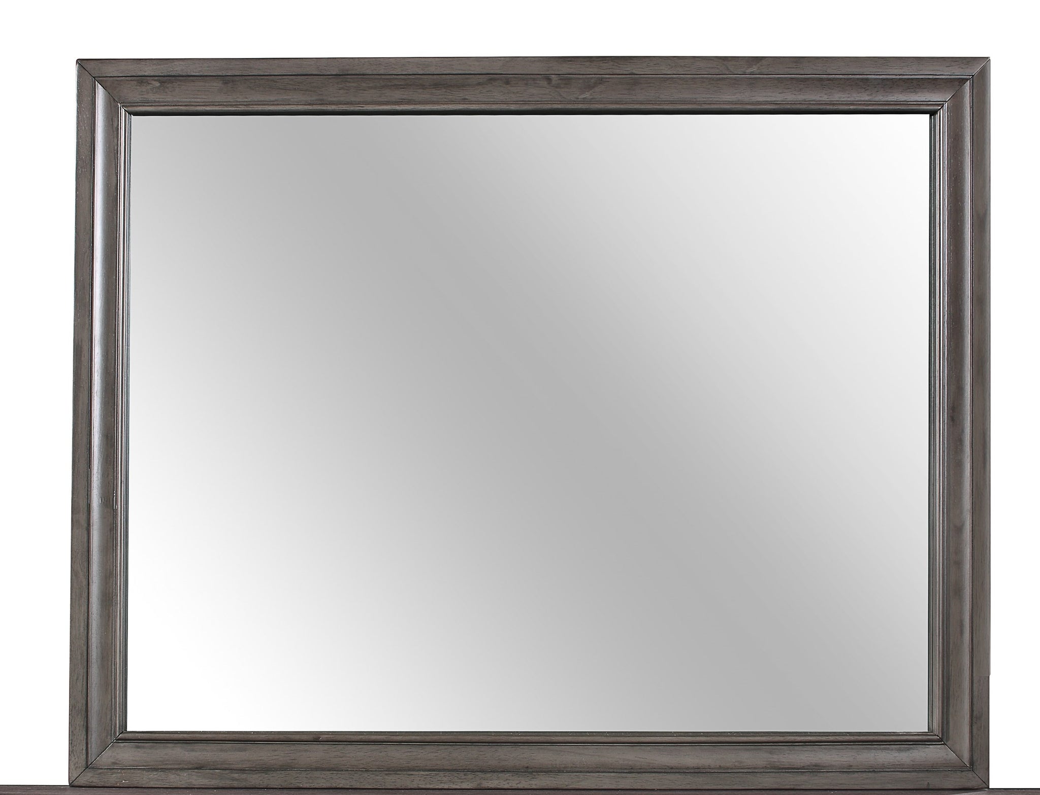 Ryder Sparkle Grey Mirror Gray Solid Wood Mdf
