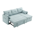 United We Win Furniture, Modular L Shaped Sofa, Modular Long Sofa With Reversible Chaise Lounge, Sofa Bed, Sleeper Sofa, Modular Sofa Combination With Storage Seats. Mint Green Chenille 3 Seat
