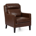 Club Chair Dark Brown Pu