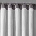 Faux Silk Embroidered Window Valance Grey 50X18