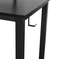 Techni Mobili Industrial Writing Desk, Black Black Computer Desk Modern Rectangular Rectangular Engineered Wood