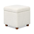 Ivory White Boucle, Ivory White Boucle White Foam Boucle