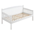 White Back Twin Daybed Box Spring Not Required Twin White Wood White Transitional Wood