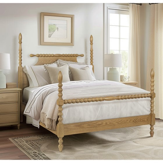 Bed Natural Queen Natural Wood