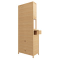 Bamboo Tea Cabinet 1 2 Drawers Natural Bamboo