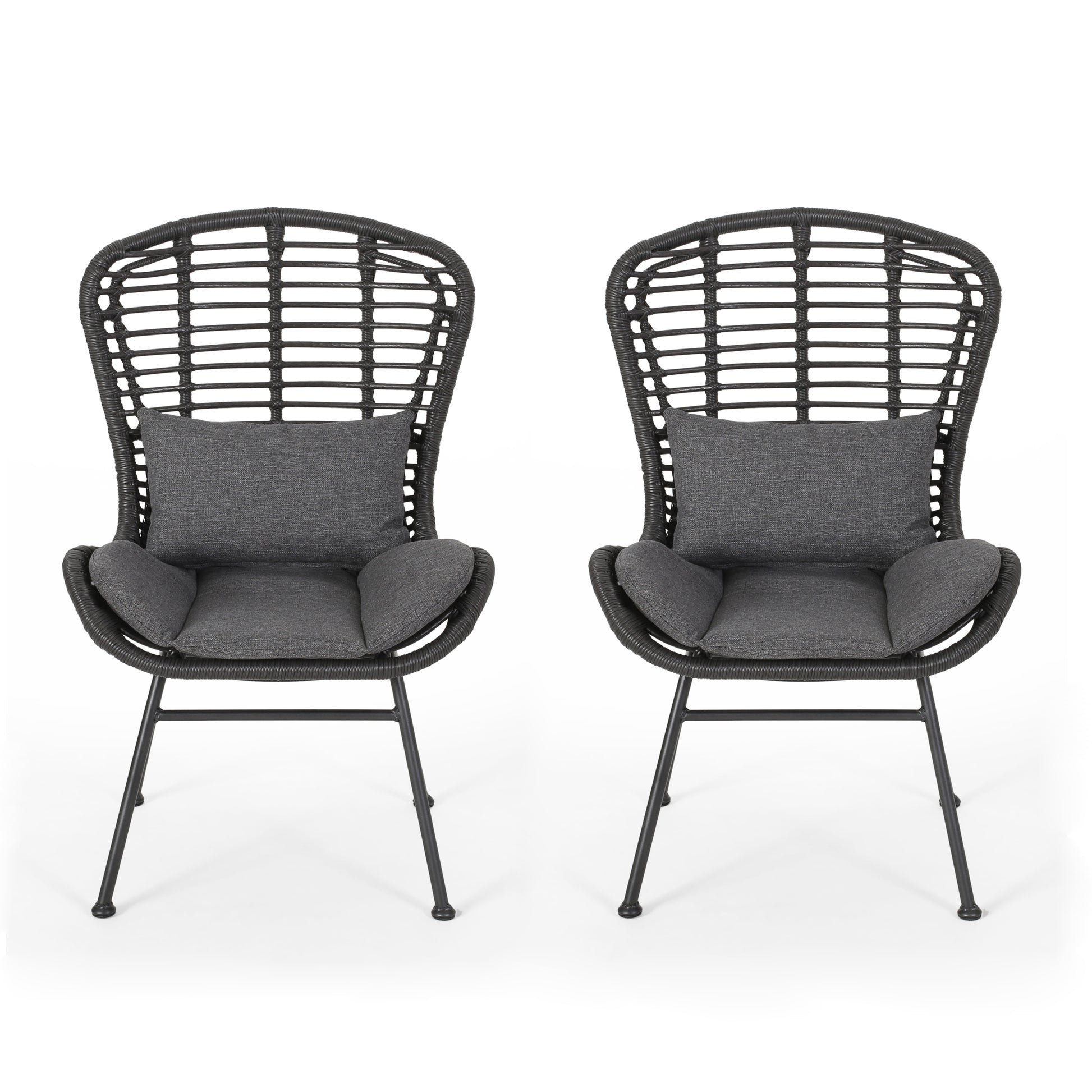 La Habra Chair Grey Iron Plastic