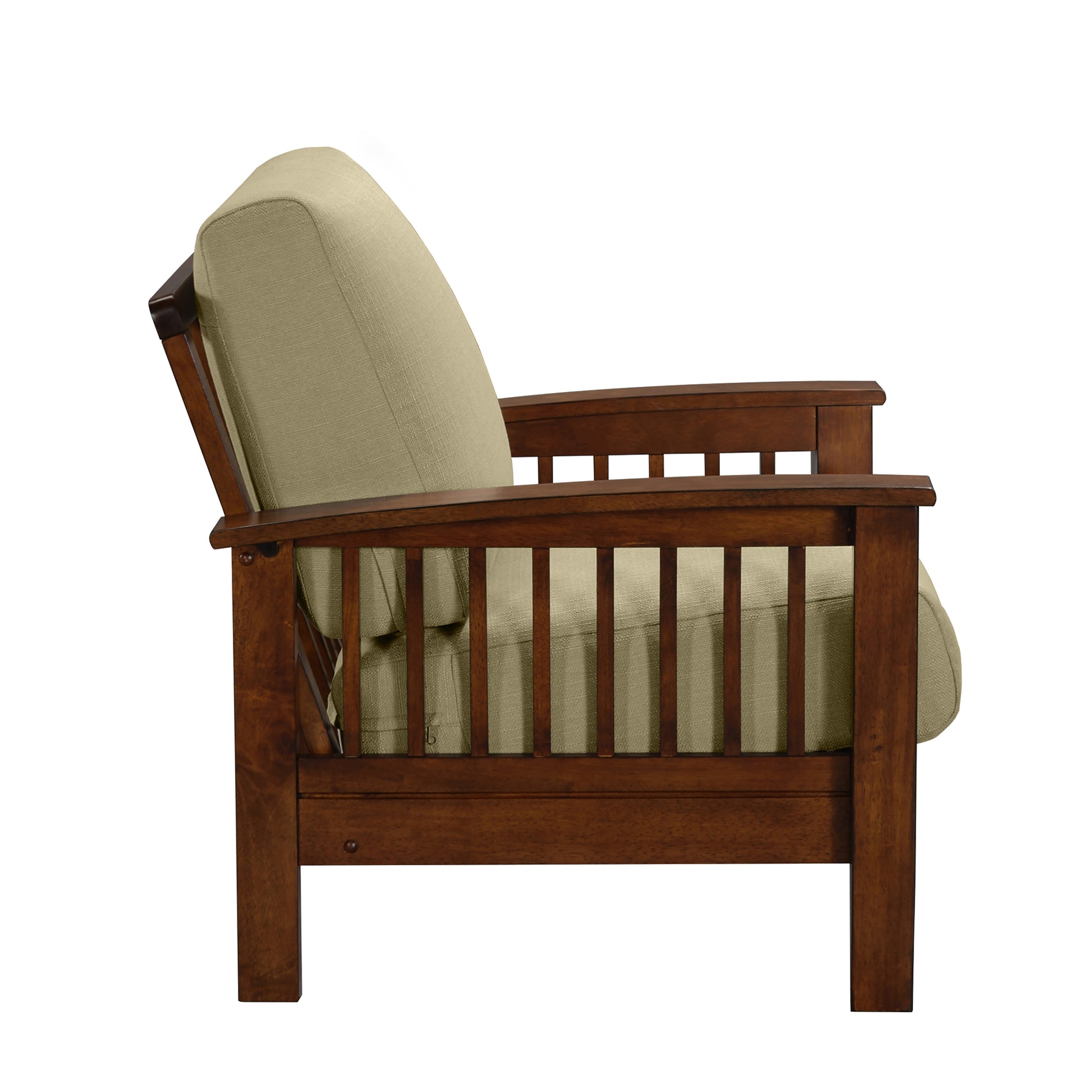 The Torrey Chair Beige Brown Rubberwood Wood