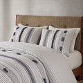 3 Piece Cotton Duvet Cover Set Queen Multicolor Cotton
