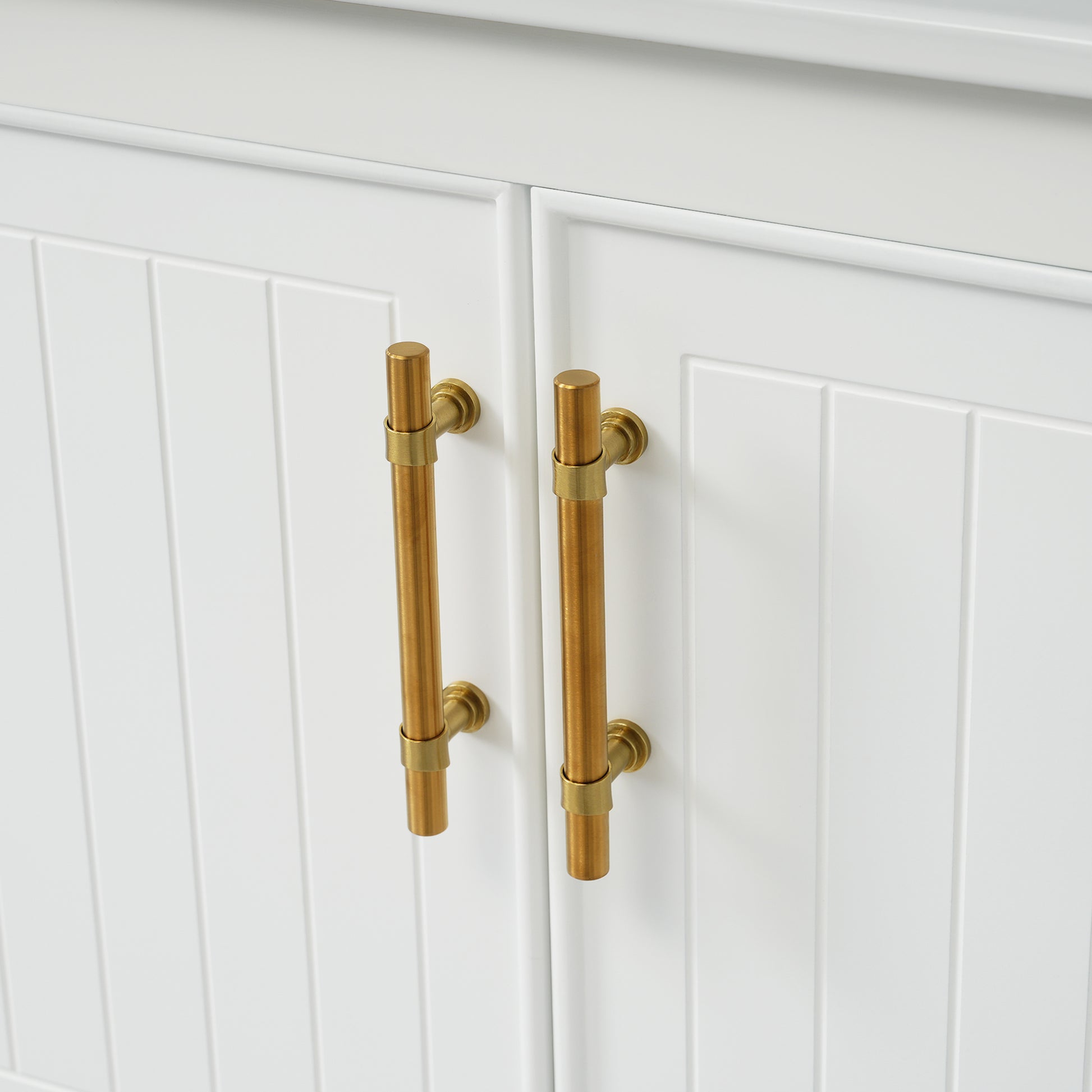 30 Inch White Bathroom Vanity With Ceramic Sink And Versatile Storage Ideal For Small Bathrooms White Bathroom Solid Wood Mdf