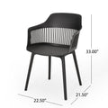 Dahlia Chair Black Polypropylene
