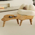 Modern Minimalist Wood Color Table Top Coffee Table. Log Style Coffee Table.Cloud Shape Gives You A Experience, Computer Desk. The Game Table. Suitable For Dining And Living Rooms. Wood Mdf
