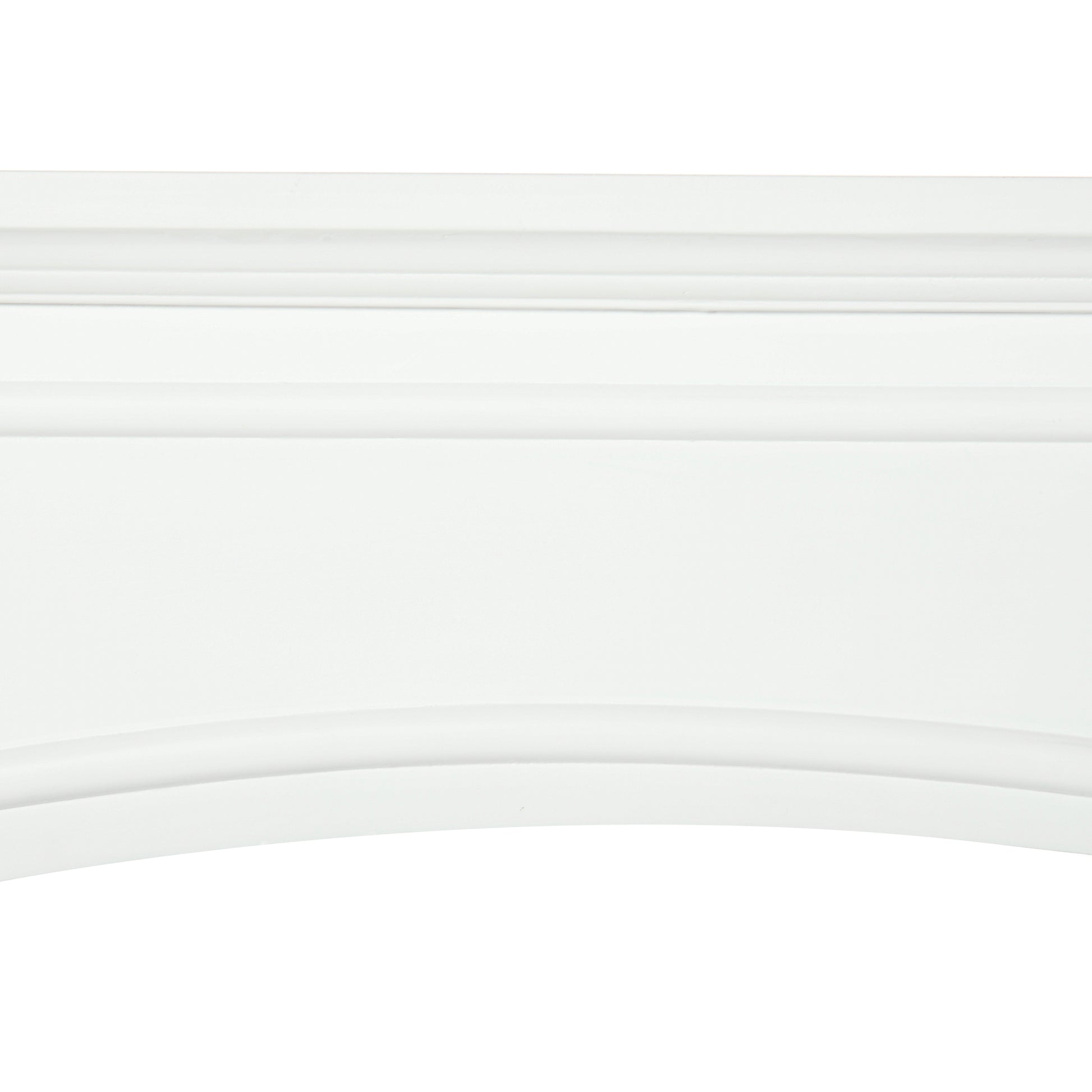 Homcom Modern Fireplace Mantel, Surround Mantels For Fireplace With Decorative Pattern Interior Width 29" White White Mdf