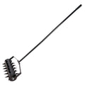 Lawn Aerators, Gardens, Yards, Loose Soil In Farmland,Gardening Lawn Aerator Tool, Upgraded Heavy Duty Aerator Lawn Soil Penetrator Spikes, For Garden Grass Patio Yard. Black Iron