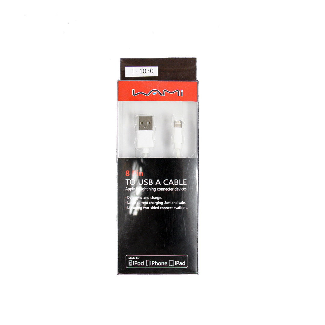 Iphone Data Cable White Rubber