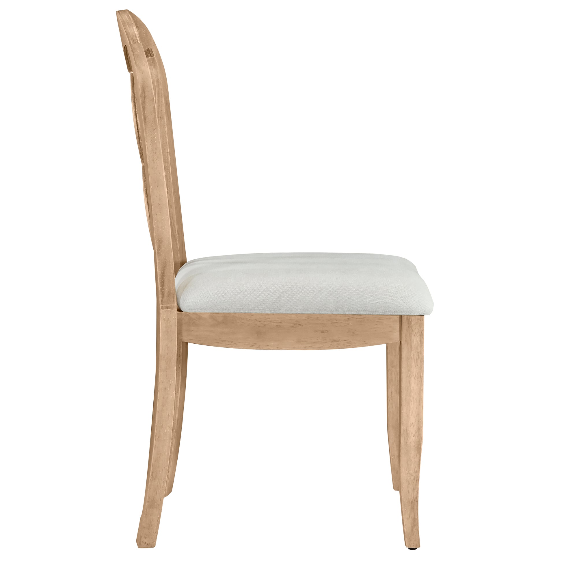 Retro 6 Piece Trestle Dining Table Set With Upholstered Dining Chairs And Dining Bench, Smooth Dining Backs For Dining Room, Living Room, Kitchen, Natural Upholstered Chair Wood Natural Beige Seats 6 Wood Dining Room Solid Wood Rubberwood Trestle