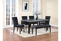 Vhong Fabric Black Dining Chairs Kit Of 2 Black Rubber Wood