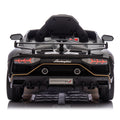 12V Kids Ride On Car W Parents Remote Control,Licensed Lamborghini Aventador Xago,Hydraulic Pressure Door,Slow Start,Early Education,Bluetooth,Adjustable Volume,Mp3,Usb,Led Lights For Kids Aged 2 4. Black 50 99 Lbs Polypropylene