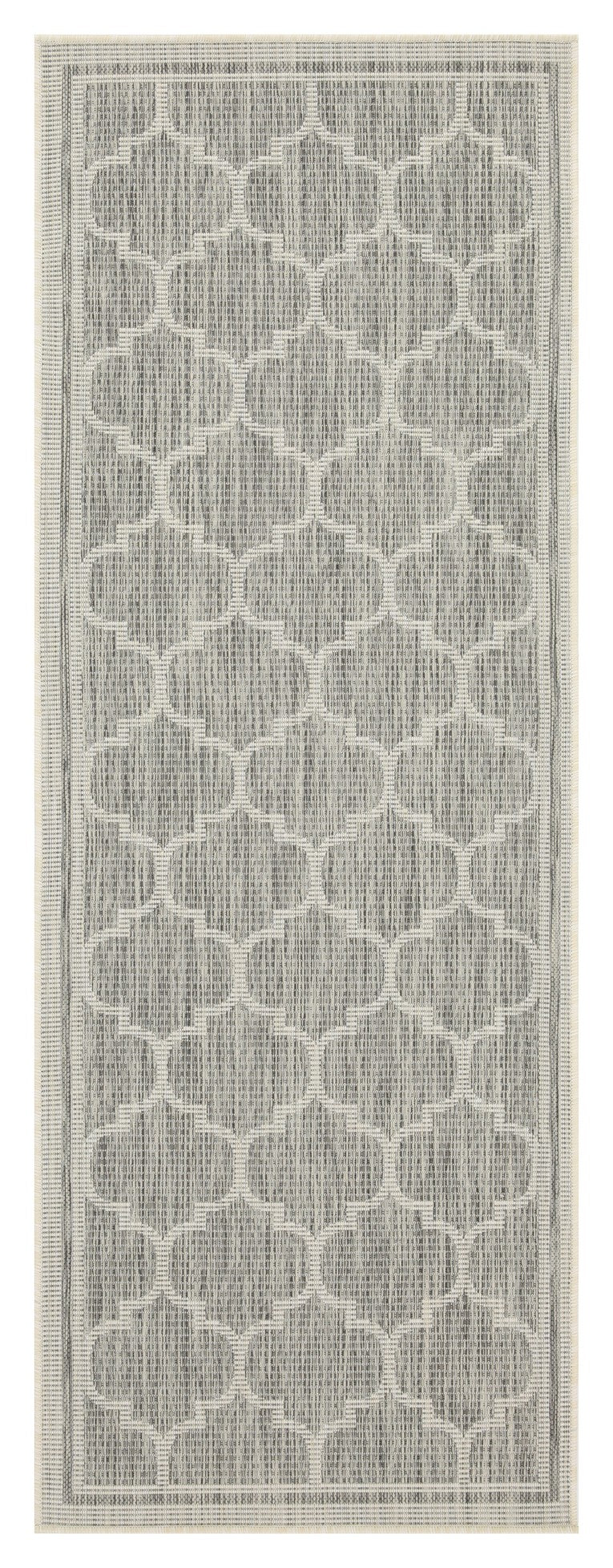 Sunshine Gc Har2006 Silver 7 Ft. 10 In. X 10 Ft. 3 In. Indoor Outdoor Area Rug Silver Polyester Polypropylene