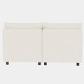 Love Seat Couches, Chaise Longue Mid Century Modern Sofa Couch With Storage For Small Spaces, Living Roombedroom Beige Fabric