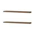 Greer Floating Shelf In Melamine X2,Mahogany Gales Mahogany Primary Living Space Modern Pine Particle Board Melamine