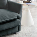 U Shaped Sectional Sofa W Reversible Footrest, 5 Seater Convertible Corner Couch With 2 Ottomans ,Modern Minimalist Soft Sofa & Couch For Living Room ,Gray Chenille Gray Chenille 3 Seat