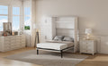 Full Size Murphy Bed With Lockers And Wardrobes, White Box Spring Not Required Full White Murphy Solid Wood Mdf