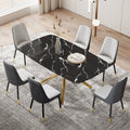 Large Modern Minimalist Rectangular Dining Table With 0.39 