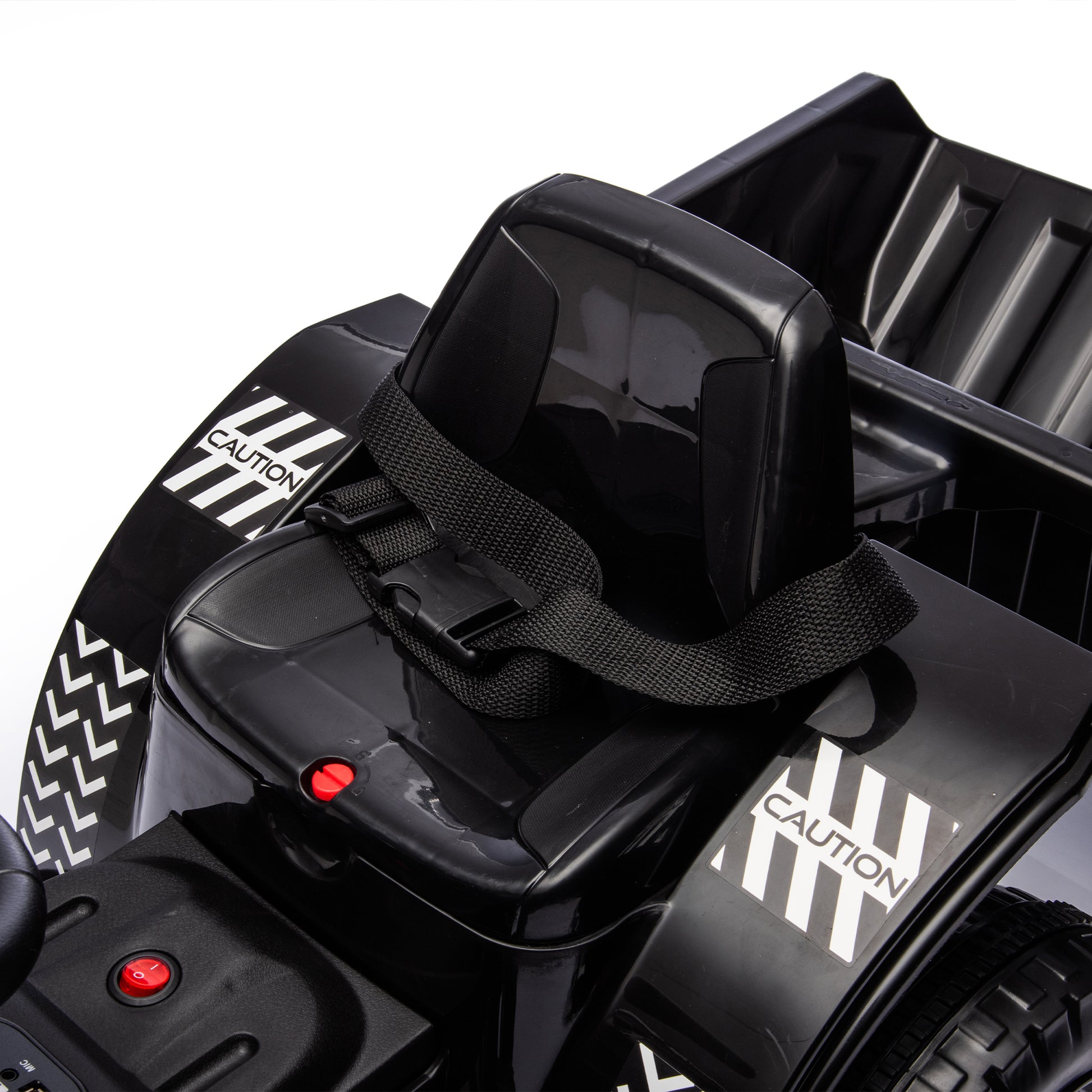 12V Kids Ride On Electric Tractor Black Knight,Kids Ride On Toy.2Wd,Non Skid Tires, Steering Wheel, Foot Pedal,With Removable Storage Tug,Light,Bluetooth,Music,Mp3,Usb,Power Display For Kids Aged 2 3. Black 50 99 Lbs Polypropylene