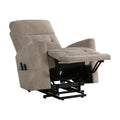 Power Lift Chair With Massage And Heat Comfort Brown Microfiber Upholstery Living Room Furniture 1Pc Power Reclining Motion Chair Brown Microfiber Wood Primary Living Space Plywood,Solid Wood
