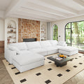 Cloud Modular Sectional Sofa With 2 Storage Ottomans,160.6
