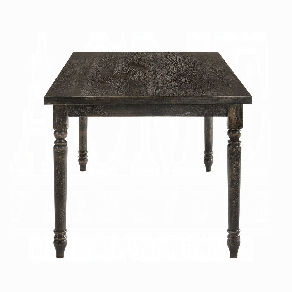 Weathered Grey Dining Table With Rectangular Top Grey Seats 6 Dining Room Rectangular Mdf