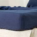 California King Fitted Sheet 1 Pc, California King Sheets, Linen Sheets, Hotel Sheets,& Fade Resistant Cal King Sheets Navy Linen