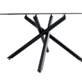 Large Modern Minimalist Rectangular Glass Dining Table For 6 8 With 0.39