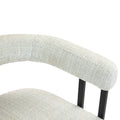 Coolmore Contemporary Designed Chenille Fabric Upholstered Accent Dining Chair Barrel Side Chairs Kitchen Armchair For Living Room Set Of 2 Beige Chenille Beige Dining Room Foam Chenille