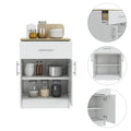 Oxford Pantry Cabinet, One Drawer, One Double Door Cabinet With Two Shelves Multicolor Mdf Engineered Wood