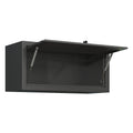 Heavy Duty Metal Wall Mounted Tool Storage Cabinet Steel Metal Garage Storage Cabinet For Garage Workshop Assembly Required Black Modern Metal