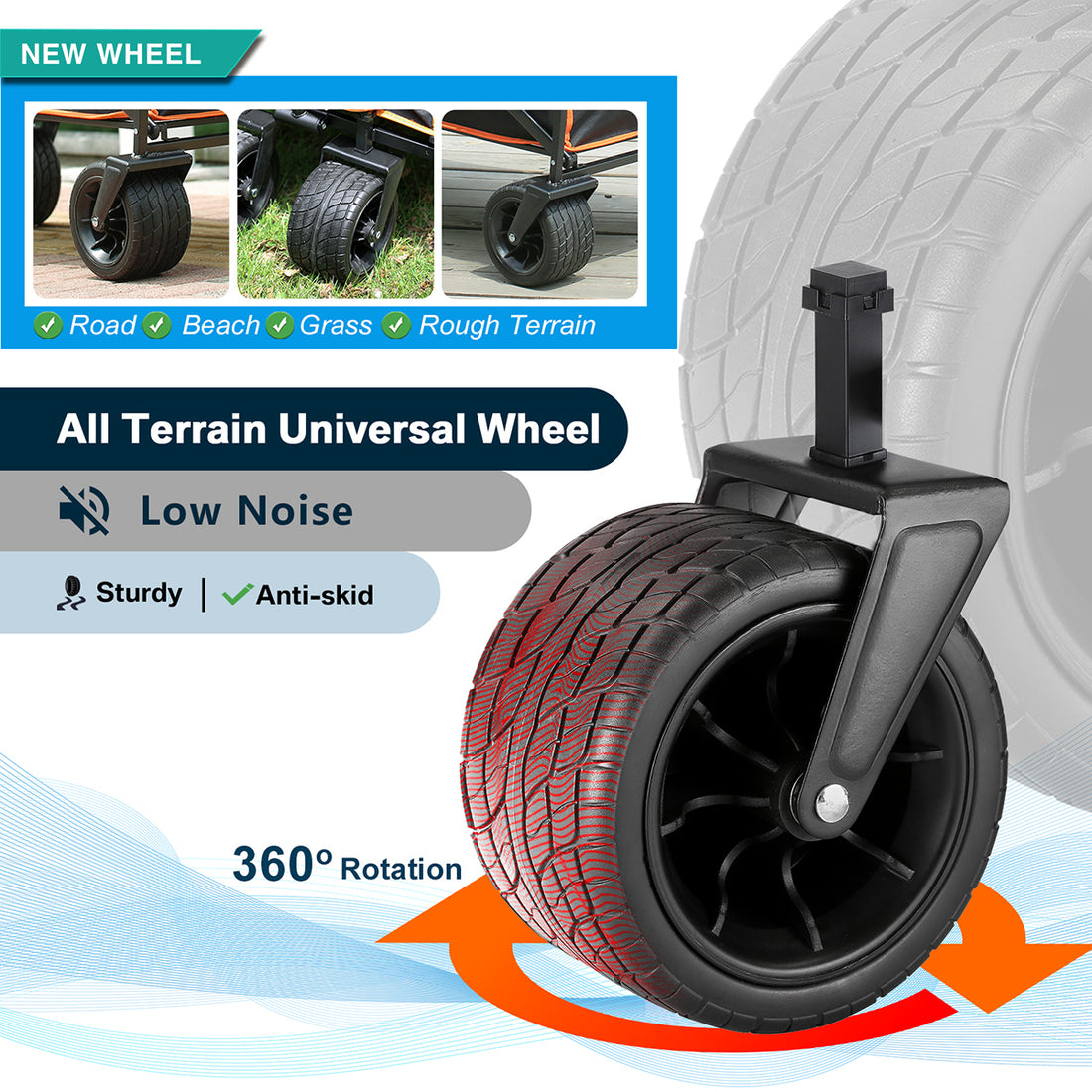 Black & Orange Folding Campers Black Gold Metal