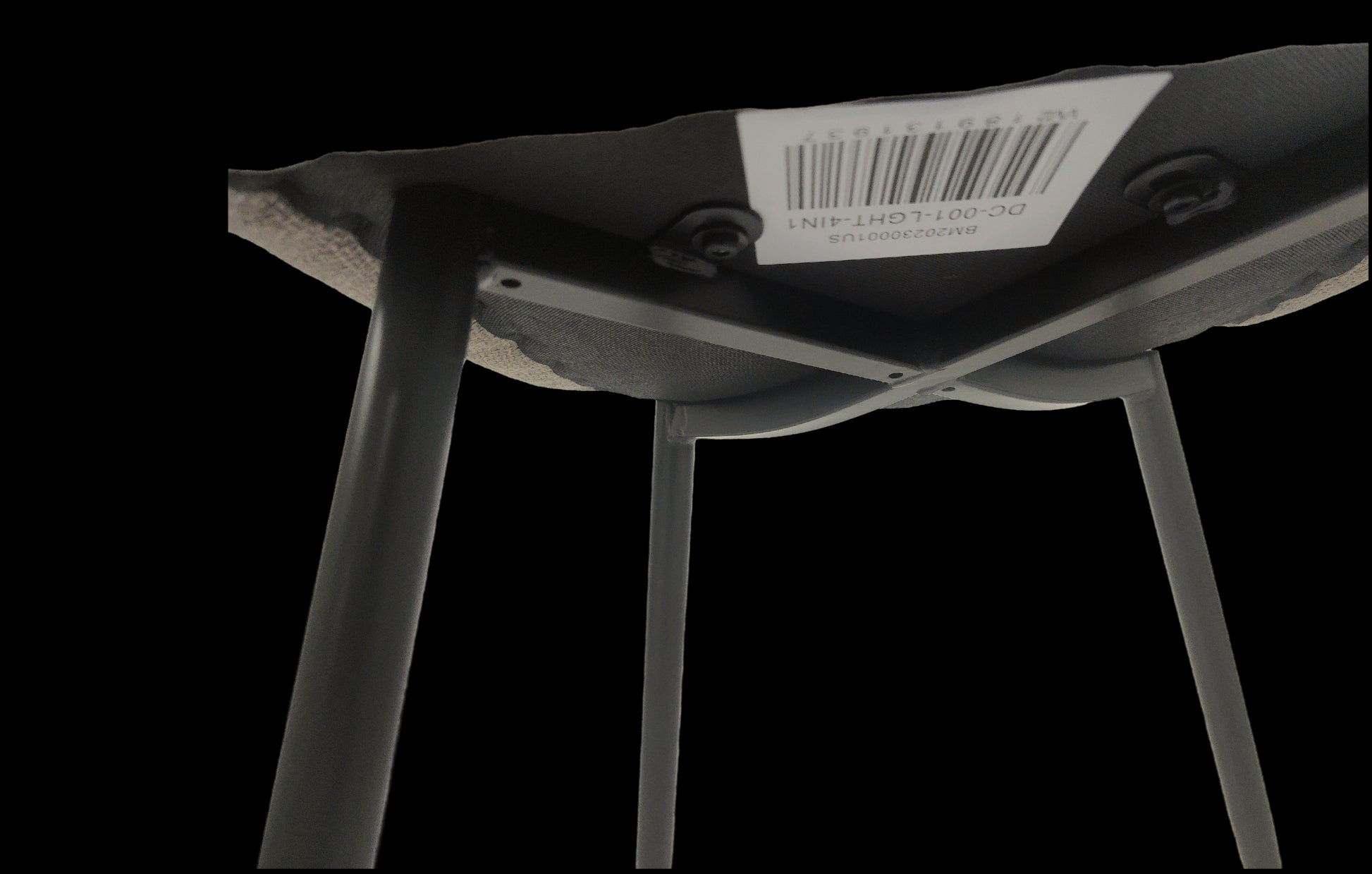 Dining Chairs Set Of 4,Modern Kitchen Dining Room Chairs,Upholstered Dining Accent Chairs In Linen Cushion Seat And Sturdy Black Metal Legs Grey Light Gray Foam Linen