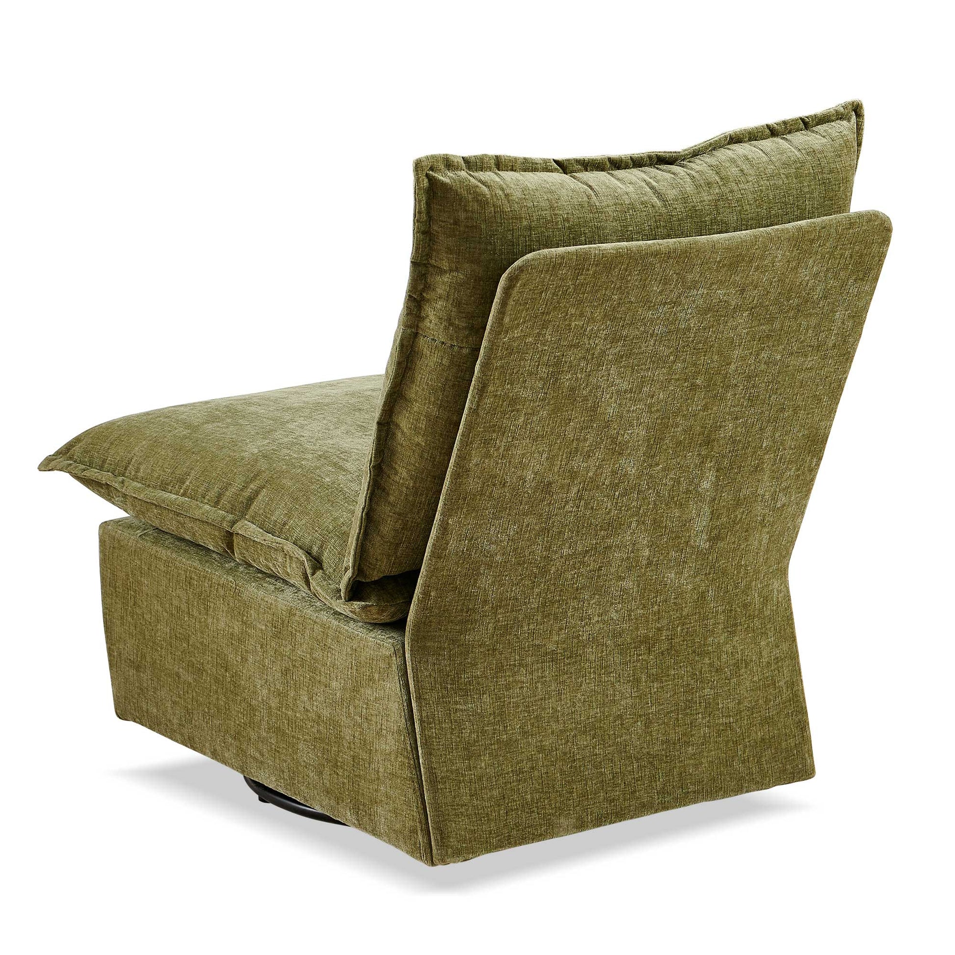 Detachable Green Chenille Single 360 Swivel Rocking Rocker,360 Swivel Sofa Chair & Single Sofa Lounge, Comfortable Seating For Living Room & Bedroom,Green Sofa 1Pc Green Primary Living Space Modern Foam Chenille