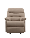 Arcadia Light Brown Microfiber Motion Recliner Light Brown Microfiber