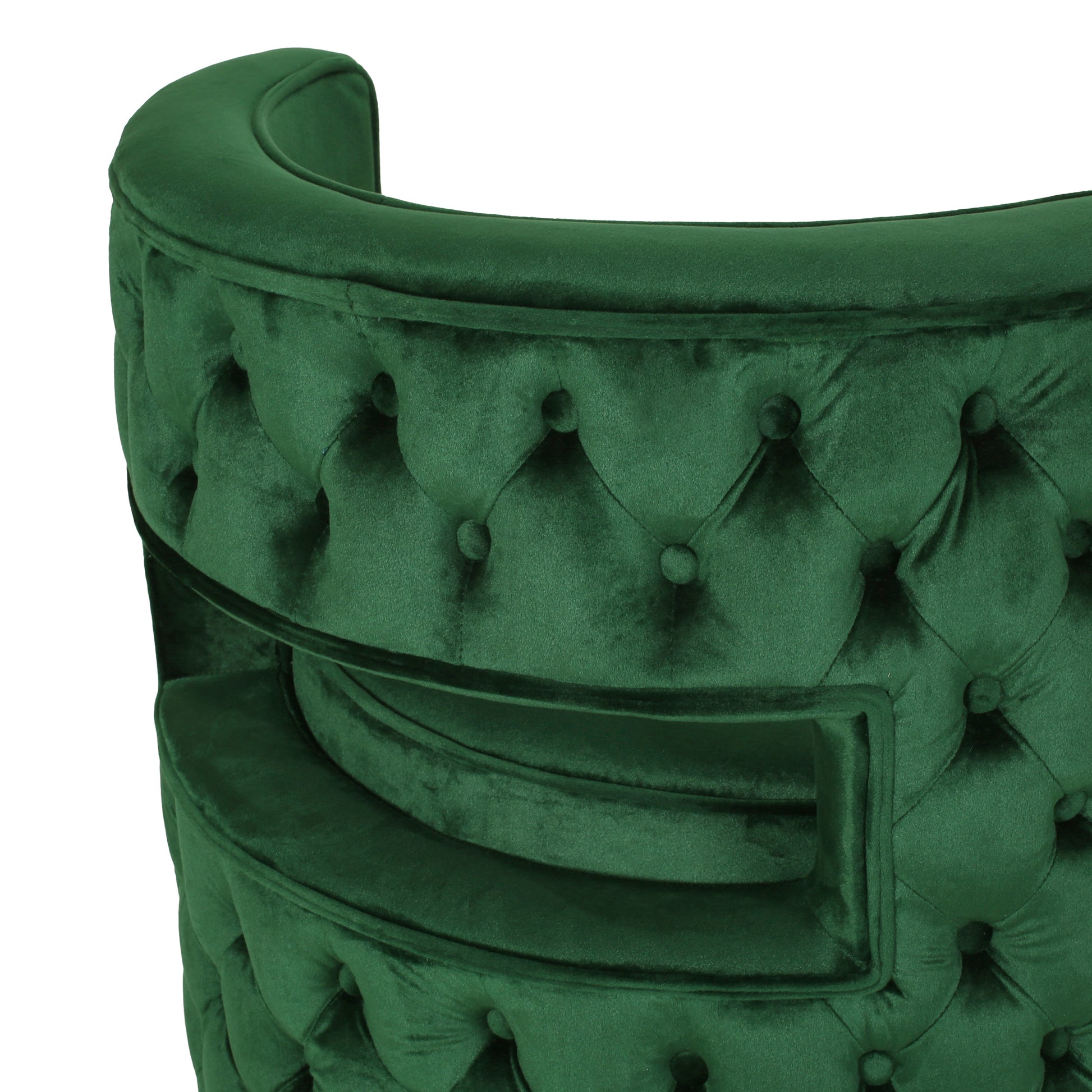 Swivel Arm Chair Emerald Velvet